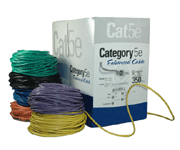 Direct Burial/Outdoor rated Cat6 Black Ethernet Cable Solid CMXT Waterproof Tape Spool 1000 foot